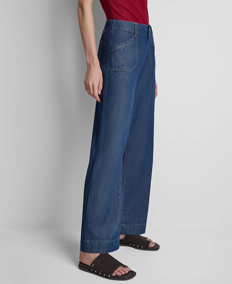 Dkny Women's Cotton Straight Leg Pants
