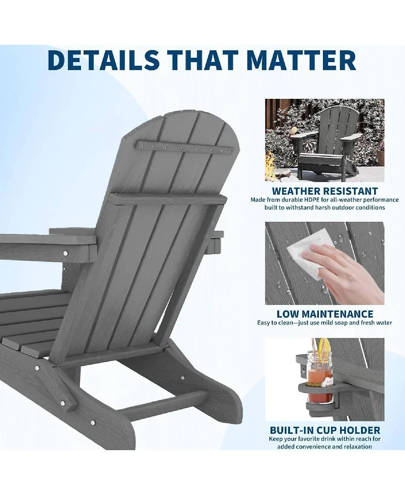 Xo Piece All Weather Resistent Outdoor Patio Chair