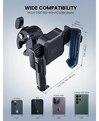Lamicall Motorcycle Phone Mount Holder, Bike Phone Holder Handlebar Clamp, Bicycle Scooter Phone Clip
