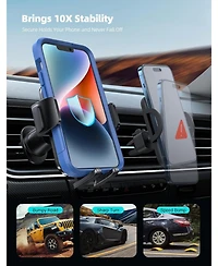 Lamicall Car Air Vent Phone Holder with 4-Lock Stability and Thick Case Friendly Design
