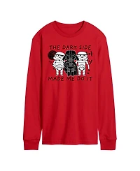 Airwaves Men's The Dark Side Made Me Do It Long-Sleeve Graphic T-Shirt