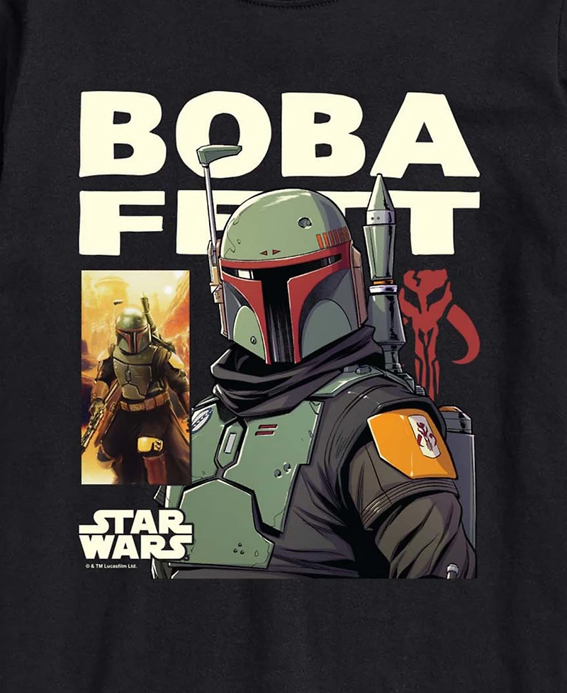 Airwaves Men's Boba Fett Comic Short-Sleeve Graphic T-Shirt