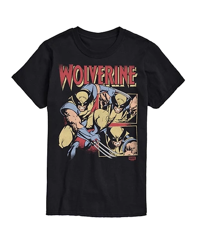 Airwaves Men's Wolverine Vintage Faded Short-Sleeve Graphic T-Shirt