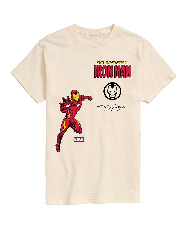 Airwaves Men's Iron Man Invincible Short-Sleeve Graphic T-Shirt