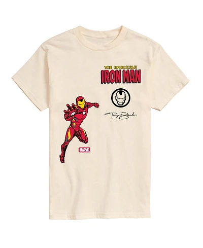 Airwaves Men's Iron Man Invincible Short-Sleeve Graphic T-Shirt