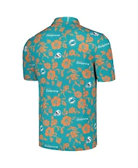 Reyn Spooner Men's Aqua Miami Dolphins Pua Performance Polo Shirt