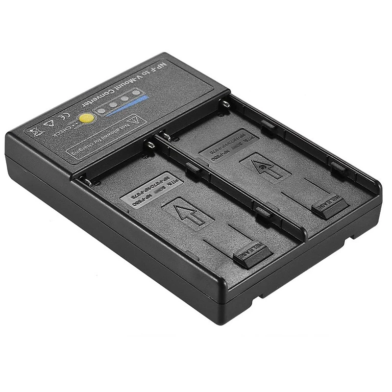 AndyCine Dual Np-f to V-Mount Adapter Plate for Monitor and Light Panel with Capacity Indicator