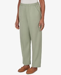 Alfred Dunner Petite Indigo Girls Sage Twill Pull-On Pants