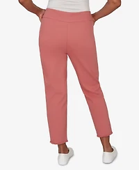 Alfred Dunner Petite Camden Market Rosewood Super Stretch Ankle Pants