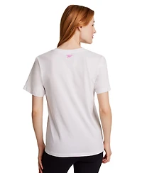 Reebok Women's Vector Boxy Crewneck Graphic Print Top