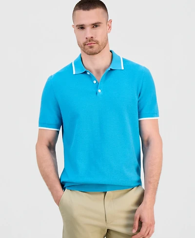 Club Room Men's Tipped Polo Shirt, Macy's Exclusive
