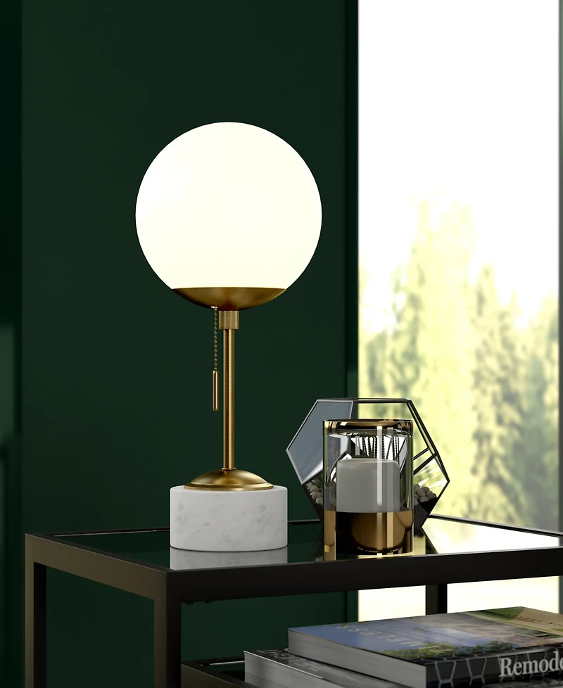 Hudson & Canal Reagan 18" Marble Tall Table Lamp
