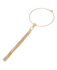 Robert Lee Morris Soho Gold Fringe Wire Collar Necklace