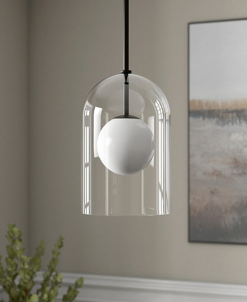 Hudson & Canal Sondre 7.88" Metal ide Double Layer Pendant