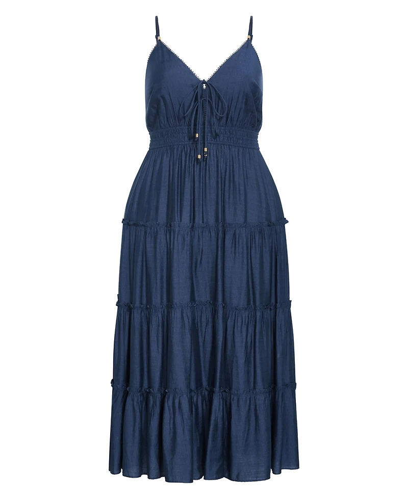 City Chic Women's Aiza Tier Maxi Dress