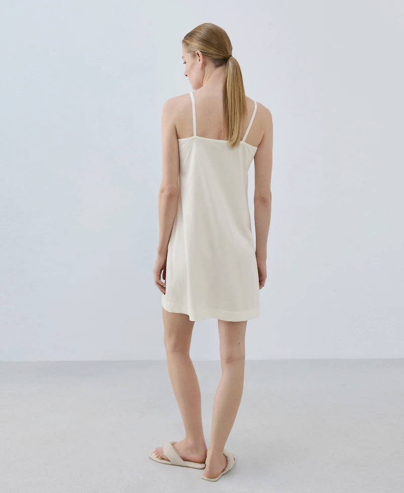 Mango Women's Lightweight Cotton Nightgown