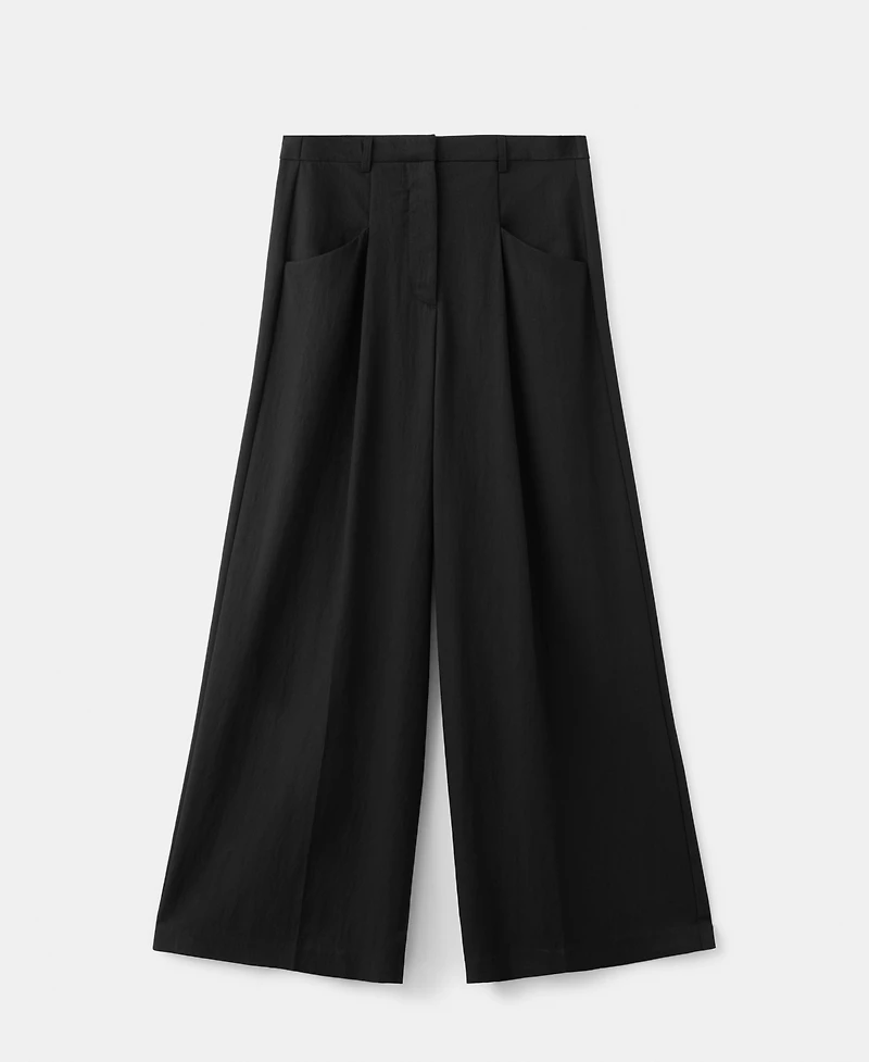 Mango Women's Straight-Fit Lyocell Pants