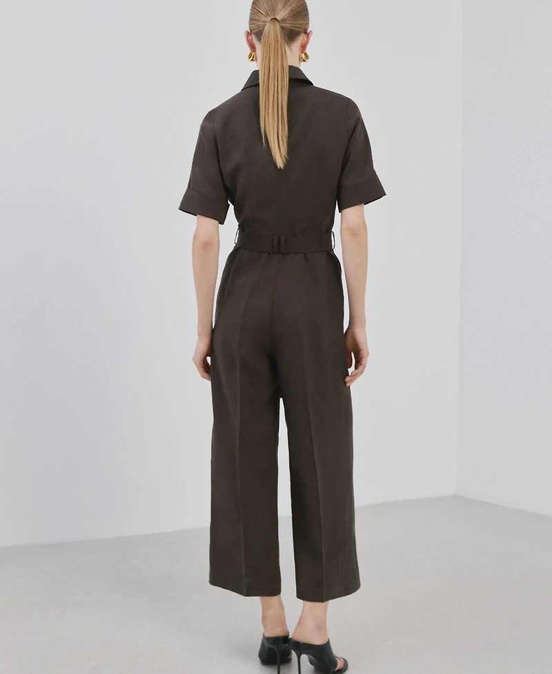 Mango Women's Lyocell Shirt Jumpsuit