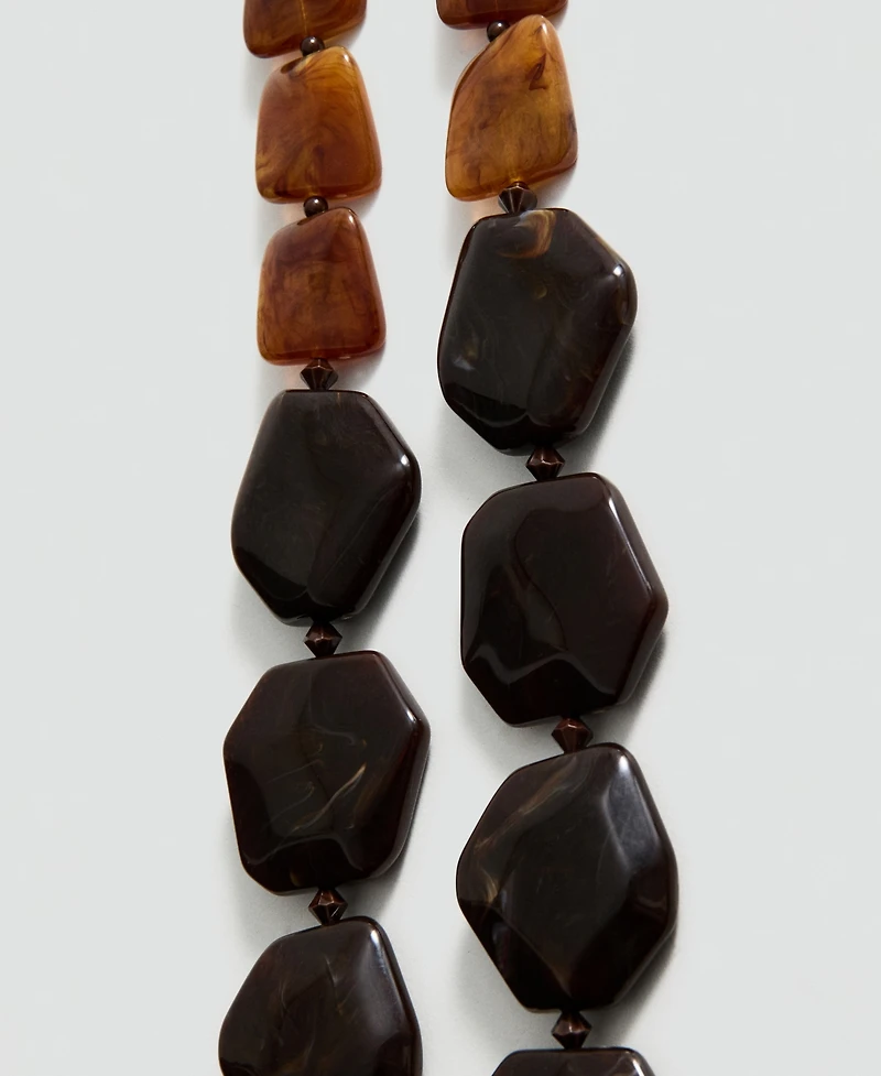 Mango Women's Double Beaded Necklace