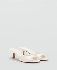 Mango Women's Kitten Heel Sandals