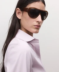 Mango Women's Fitted Cotton Shirt