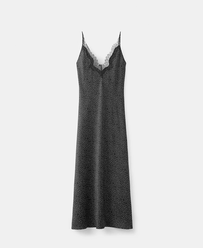 Mango Women's Polka Dot Lace Dress
