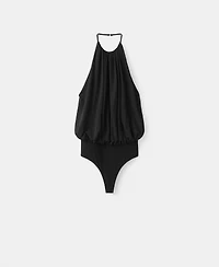 Mango Women's Balloon-Effect Halter Bodysuit