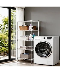 Streamdale Furniture 5-Tier Adjustable Heavy-Duty Metal Wire Shelving Unit