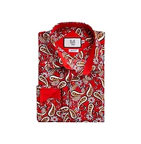 Elie Balleh Men's Slim Fit Paisley Sport Button-Down Shirt