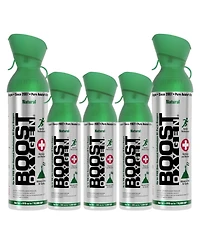 Boost Oxygen 10L Canned Oxygen (2 Pack) and 5L Canned Oxygen (3 Pack), Flavorless