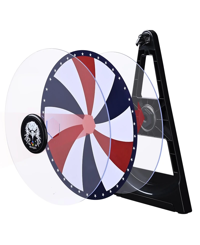 WinSpin Set of 4 Prize Wheel Template Replacement for 12" Spinning Wheel Game