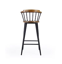 Butler Specialty Merrick Wood and Iron Spindle Bar Stool
