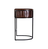 Butler Specialty Rockford 29 in. Seat Height Leather Barrel Bar Stool