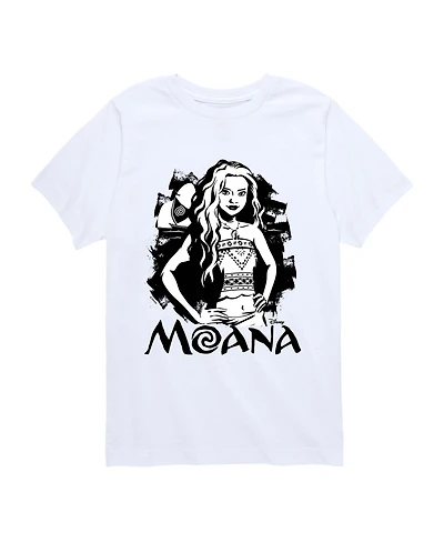 Moana Boys' 8-20 Live Action Ink Splatter Short-Sleeve T-Shirt