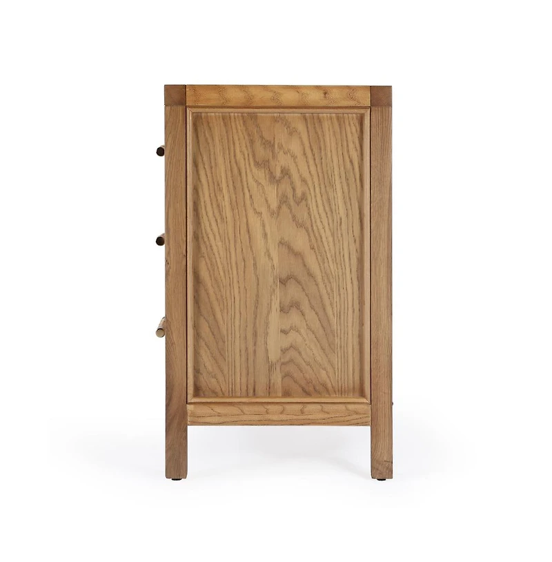 Butler Specialty Mesa Cane and Solid Wood 3 Drawer Chest