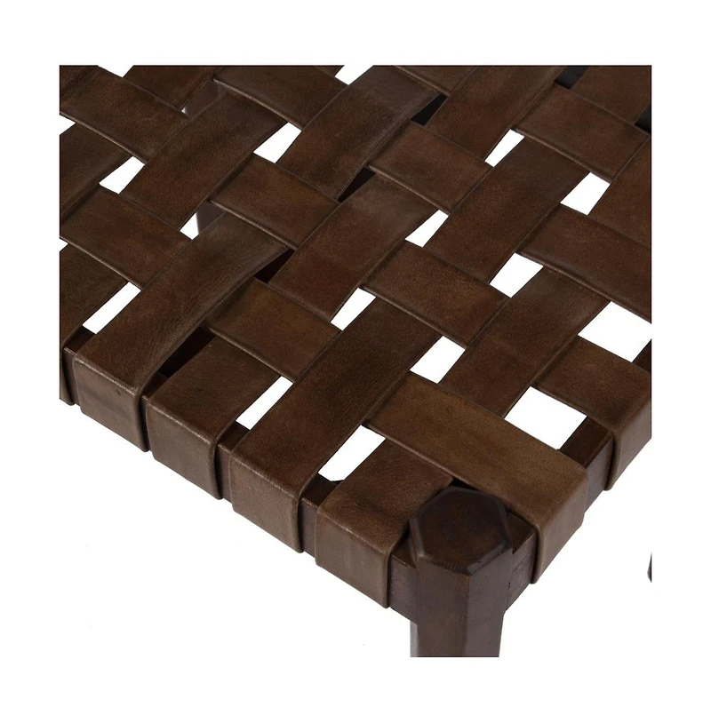 Butler Specialty Kerry Leather Woven Stool