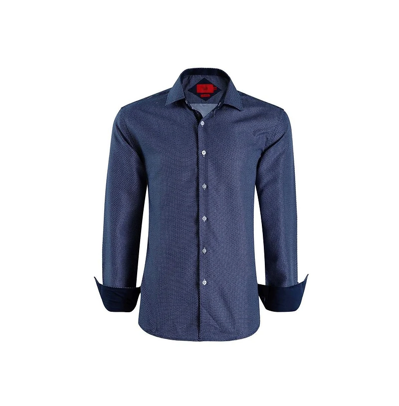 Elie Balleh Men's Slim Fit Honeycomb Shirt