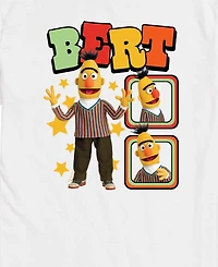 Airwaves Men's Sesame Street Bert Photos Short-Sleeve Graphic T-Shirt