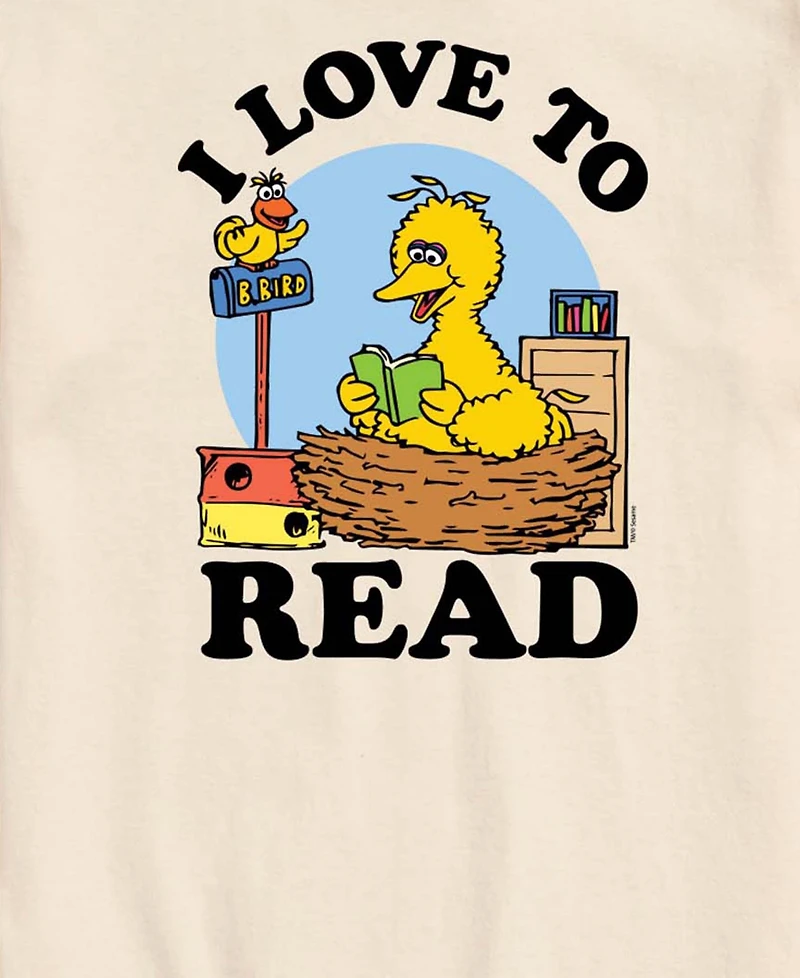 Airwaves Men's Sesame Street Love To Read Short-Sleeve Graphic T-Shirt