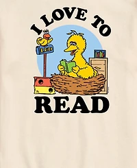 Airwaves Men's Sesame Street Love To Read Short-Sleeve Graphic T-Shirt