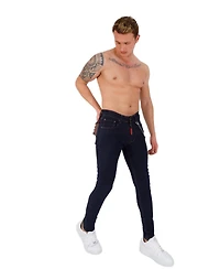 Elie Balleh Men's slim fit skinny wash jeans