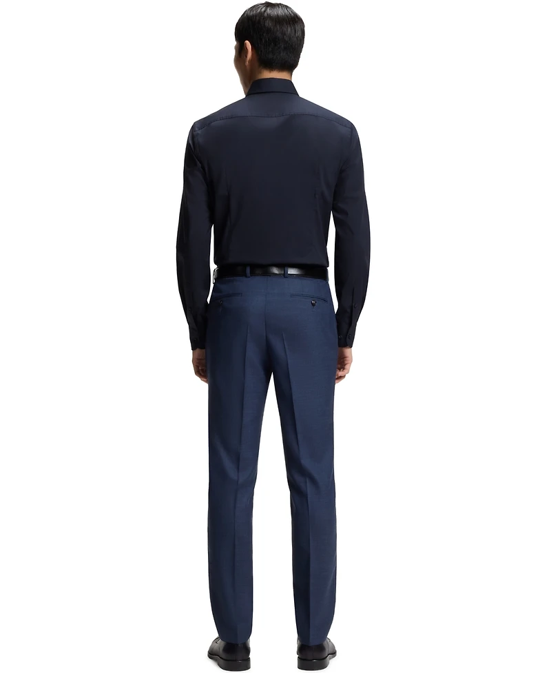 Boss by Hugo Men's Stretch-Cotton Poplin Slim-Fit Dress Shirt