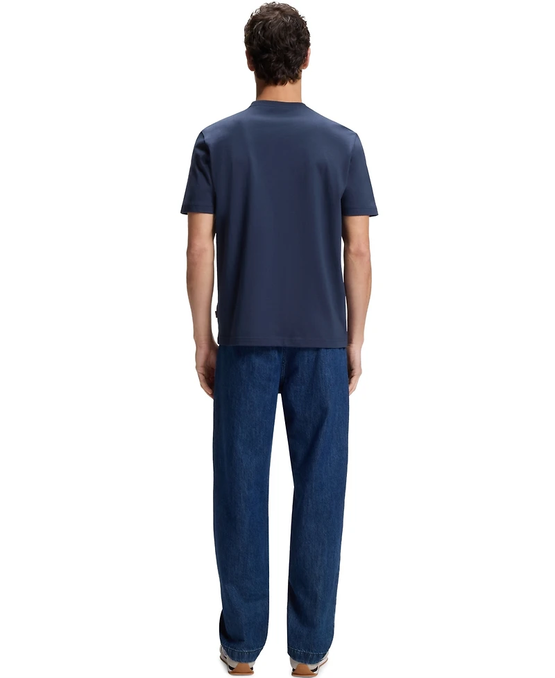 Boss by Hugo Men's Cotton-Jersey Logo Print T-Shirt