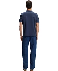 Boss by Hugo Men's Cotton-Jersey Logo Print T-Shirt