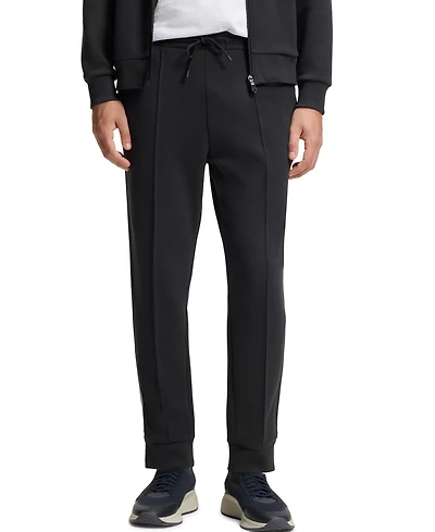 Boss by Hugo Men's Piped-Detail Cotton-Blend Tracksuit Bottom Pants