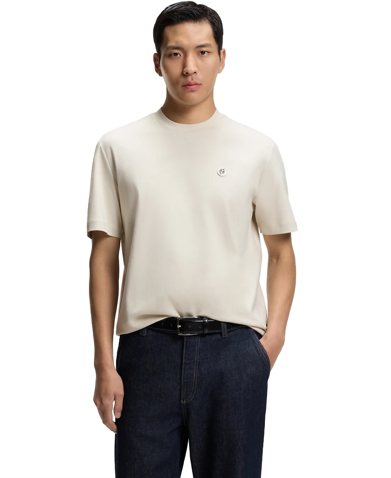 Boss by Hugo Men's Mercerized-Cotton Double B Monogram T-Shirt