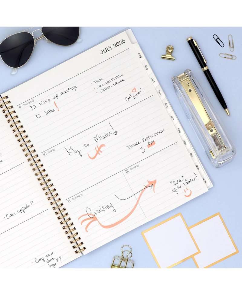 Gnuadz Gemma Academic Planner 2026-2027 Weekly Monthly Wirebound