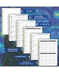 Gnuadz 2026-2029 Monthly Planner 3 Year Calendar 36 Tabs Notes Pocket