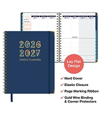 Gnuadz Family Planner Organizer Weekly Monthly Calendar Meal Planning Budgeting Habit Hardcover Schedule Parents Caregivers 2026