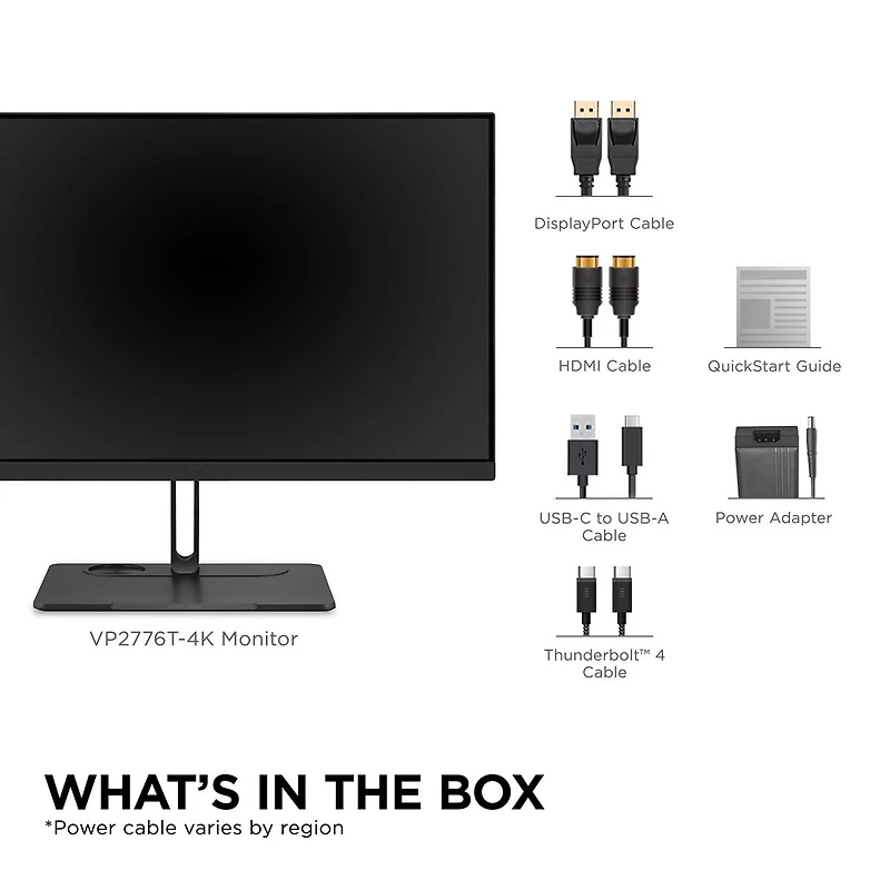ViewSonic ColorPro VP2776T-4K 27" 16:9 4K Ultra Hd Usb-c Docking Ips Led Monitor